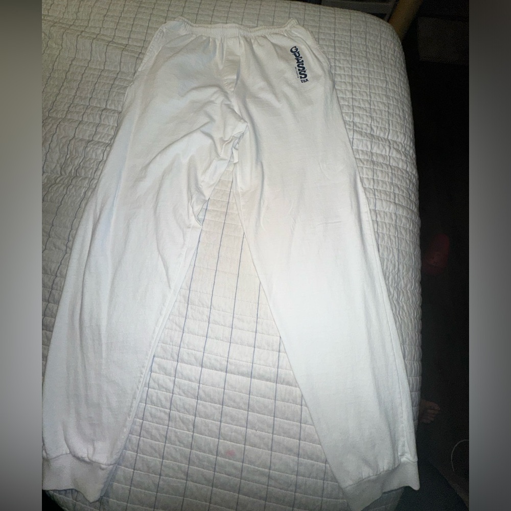 Vintage 1993 Guess by Georges Marciano White Sweatpants Mens Large Made in USA